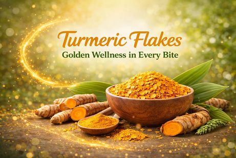 Turmeric Flakes: Golden Wellness in Every Bite