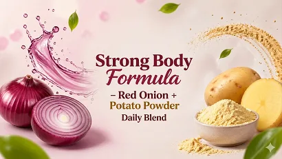Strong Body Formula – Red Onion + Potato Powder Daily Blend