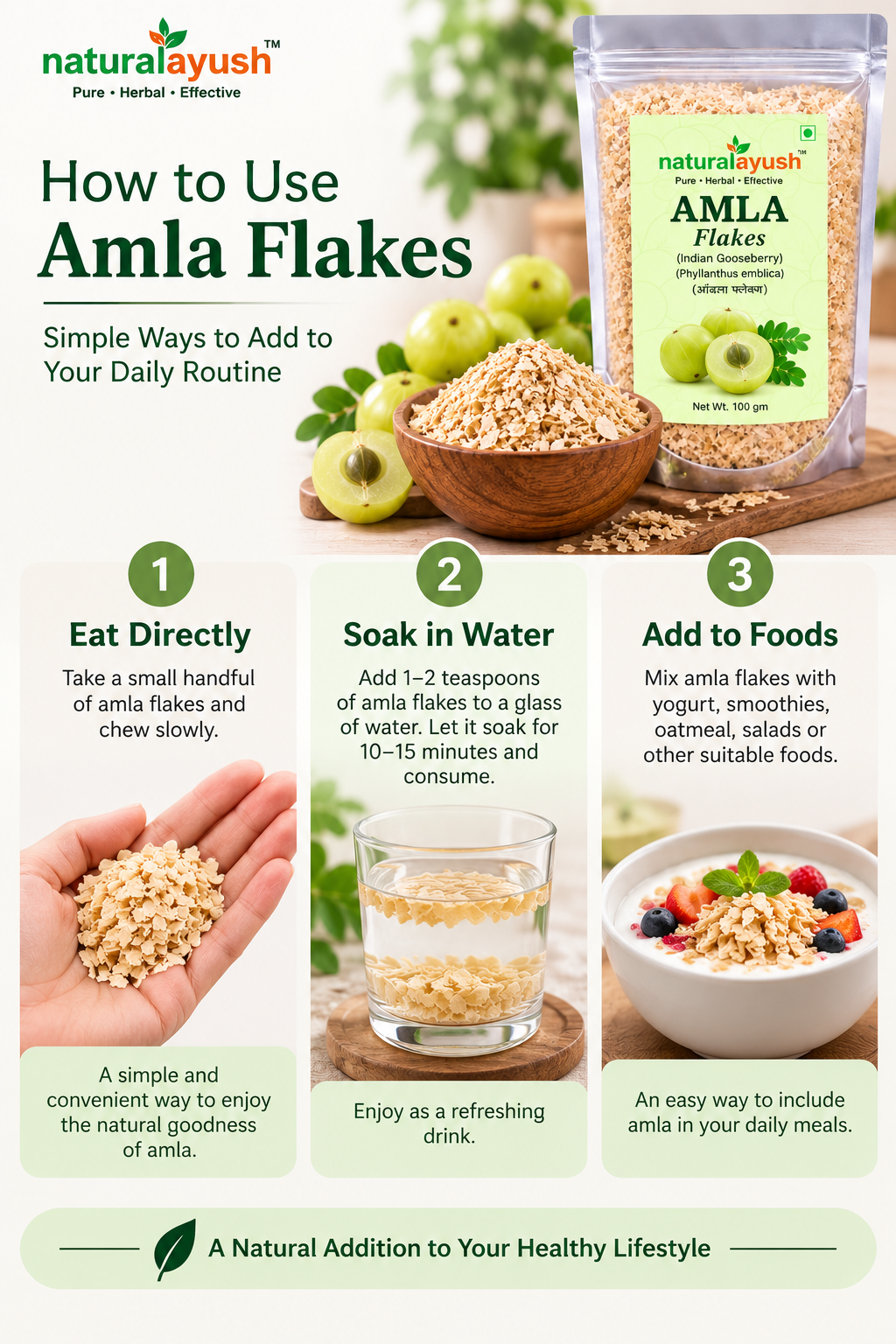 Amla Flakes (Phyllanthus emblica) thumbnail 4