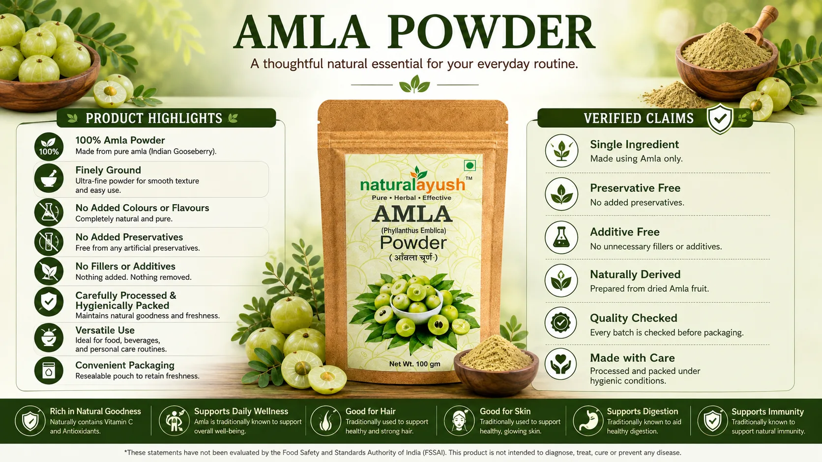 Amla Powder (Phyllanthus emblica) photo 2