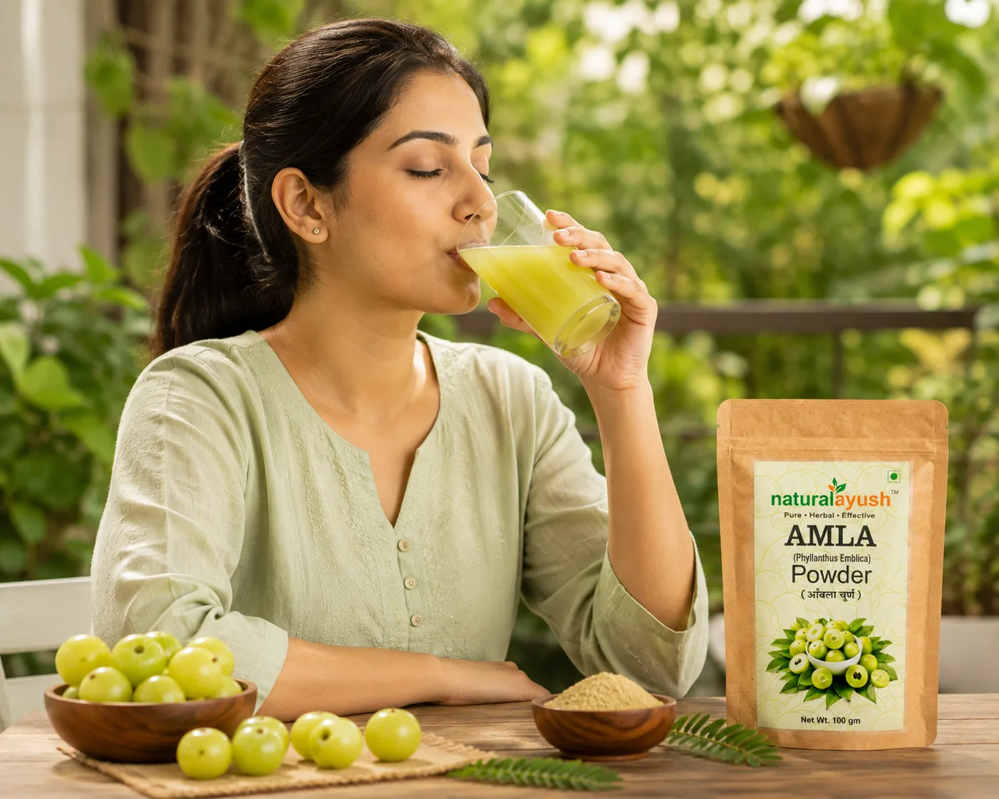 Amla Powder (Phyllanthus emblica) thumbnail 2