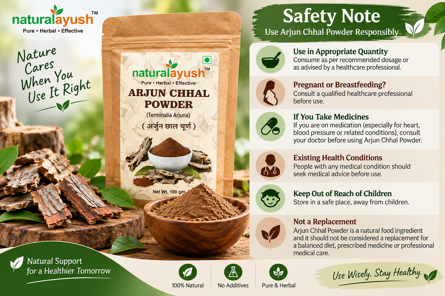Arjun Chaal Powder (Terminalia arjuna) photo 2