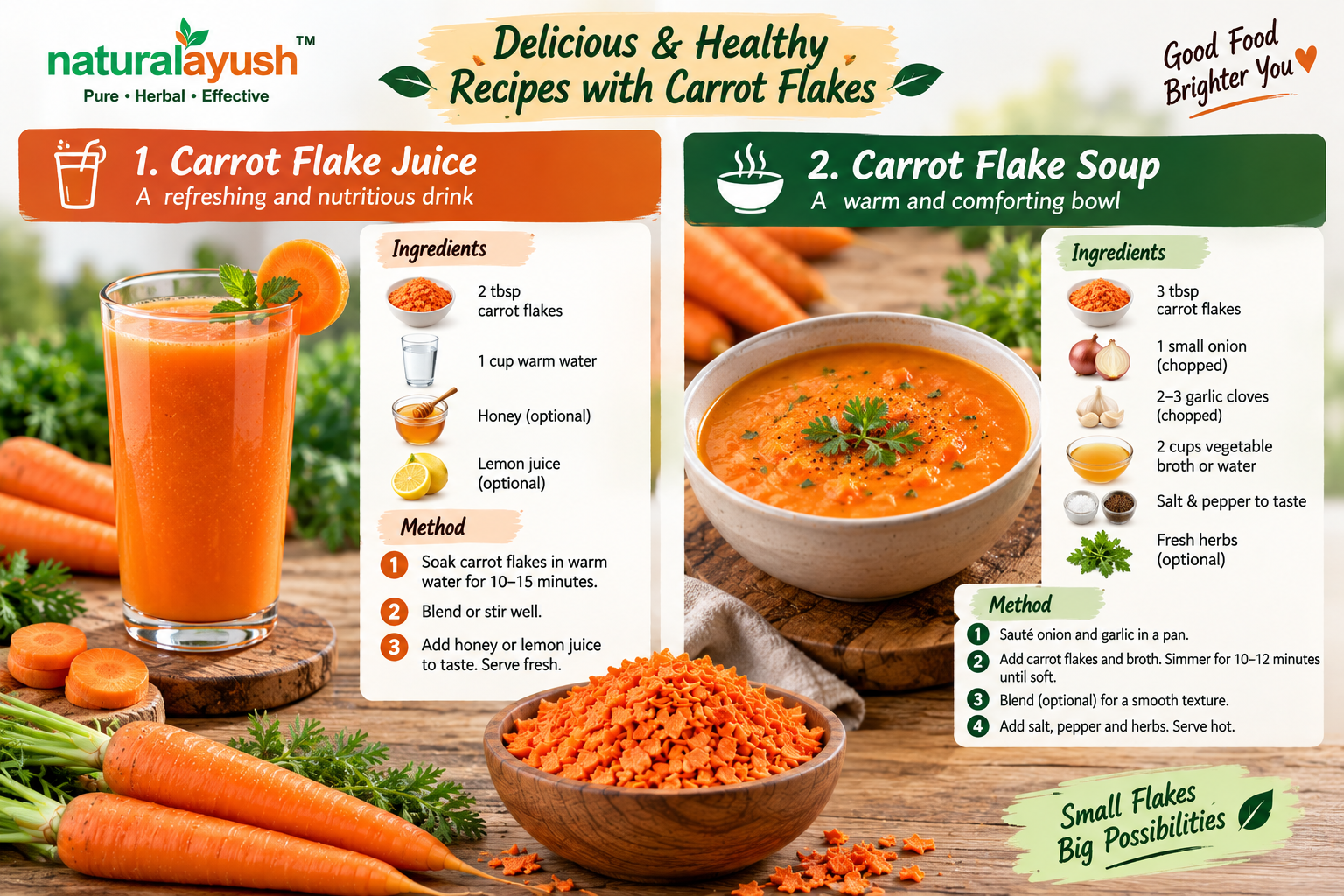 Carrot Flakes (Daucus carota) photo 2