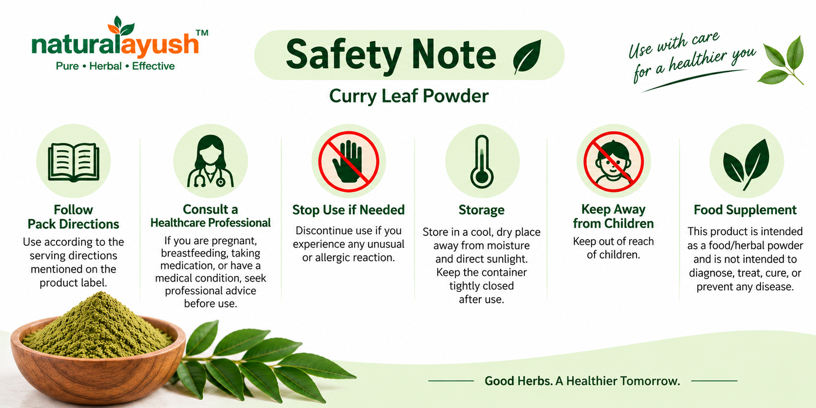 Curry Leaves Powder (Murraya koenigii) photo 3