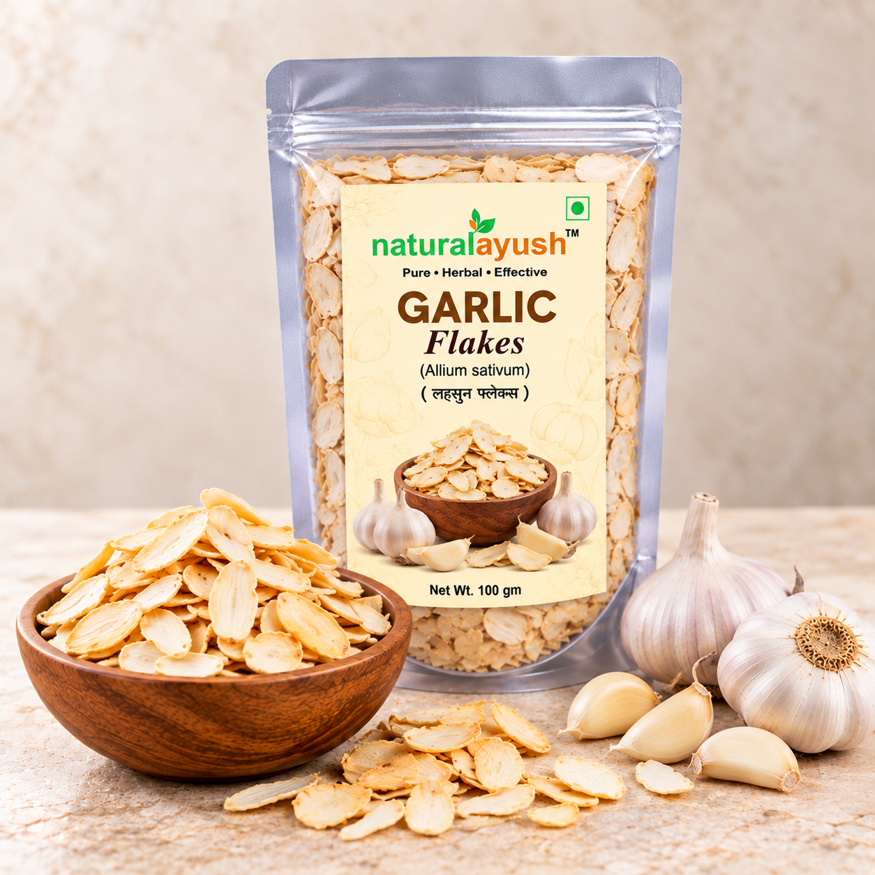 Garlic Flakes (Allium sativum)