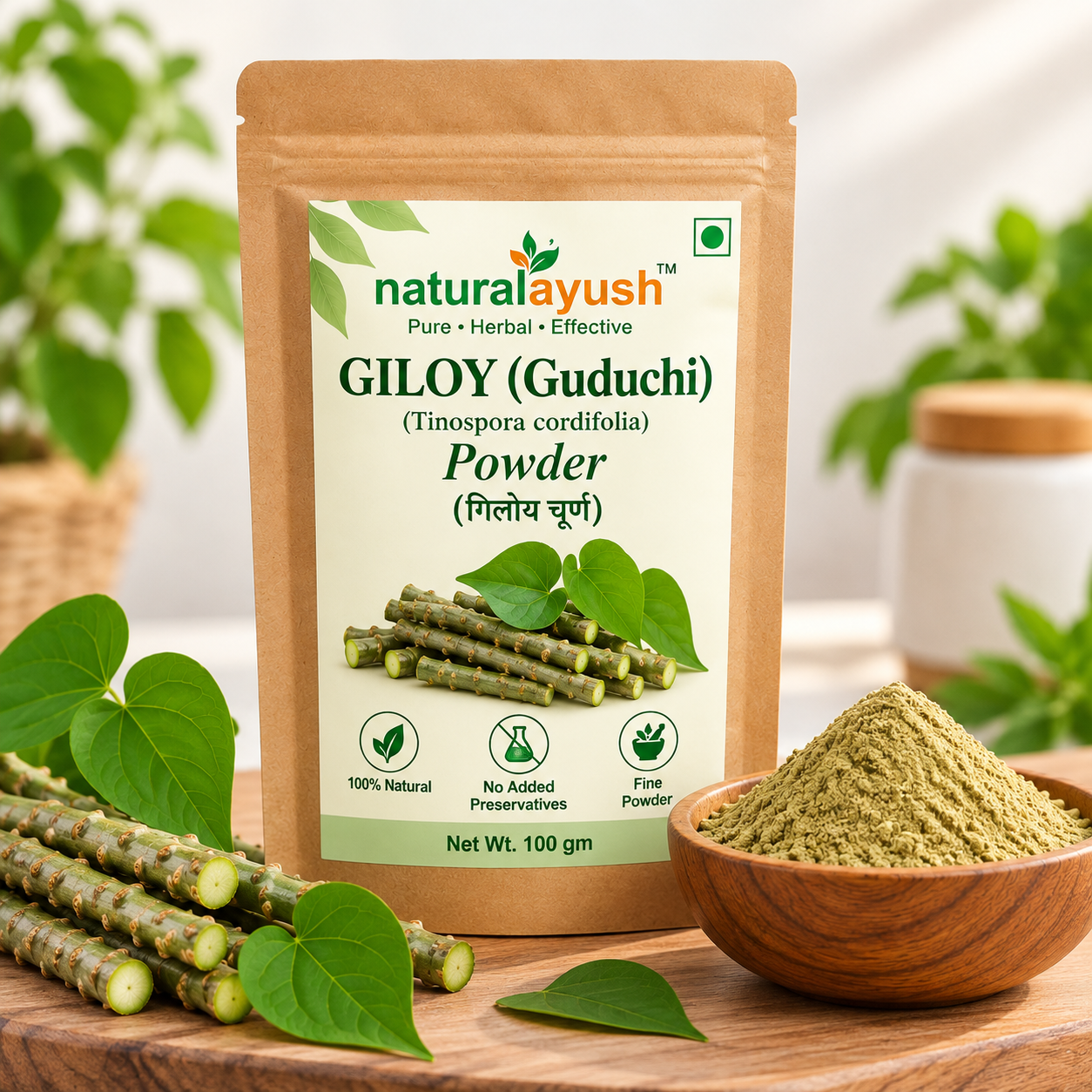 Giloy Powder (Tinospora cordifolia)