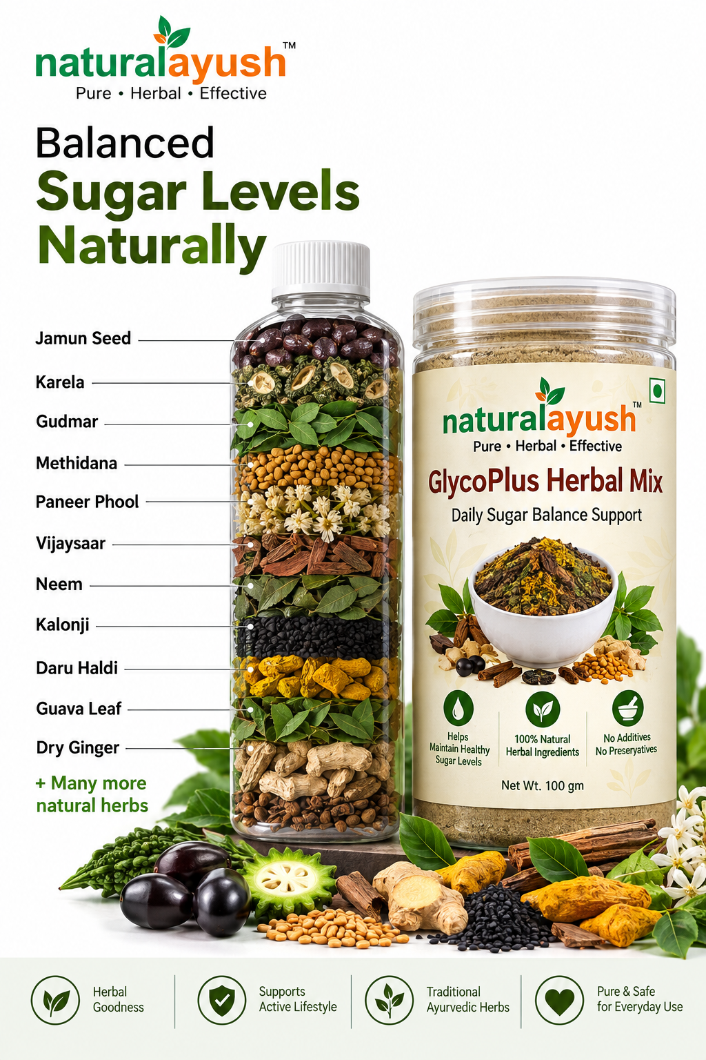 GlycoPlus Herbal Mix Powder thumbnail 2