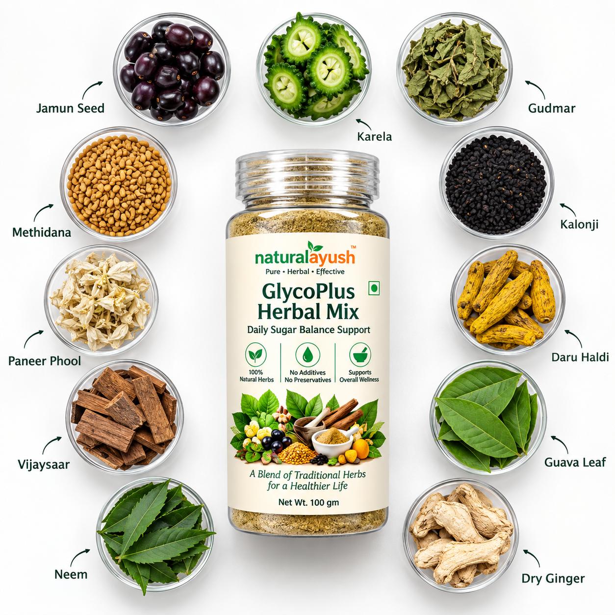 GlycoPlus Herbal Mix Powder thumbnail 6