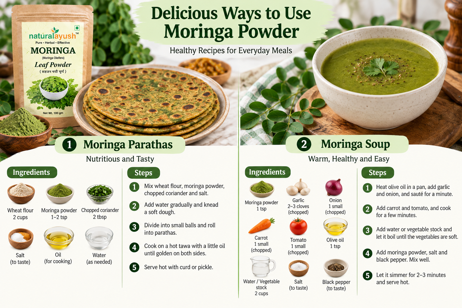 Moringa Leaves Powder (Moringa oleifera) photo 3