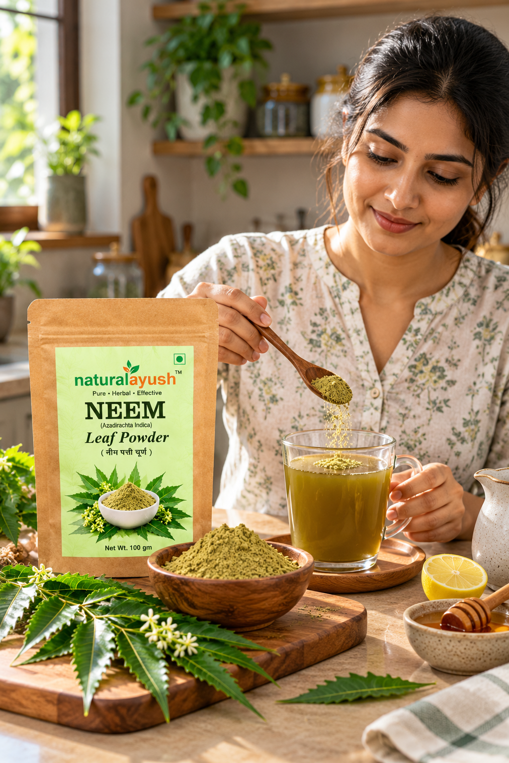 Neem Powder (Azadirachta indica) thumbnail 4