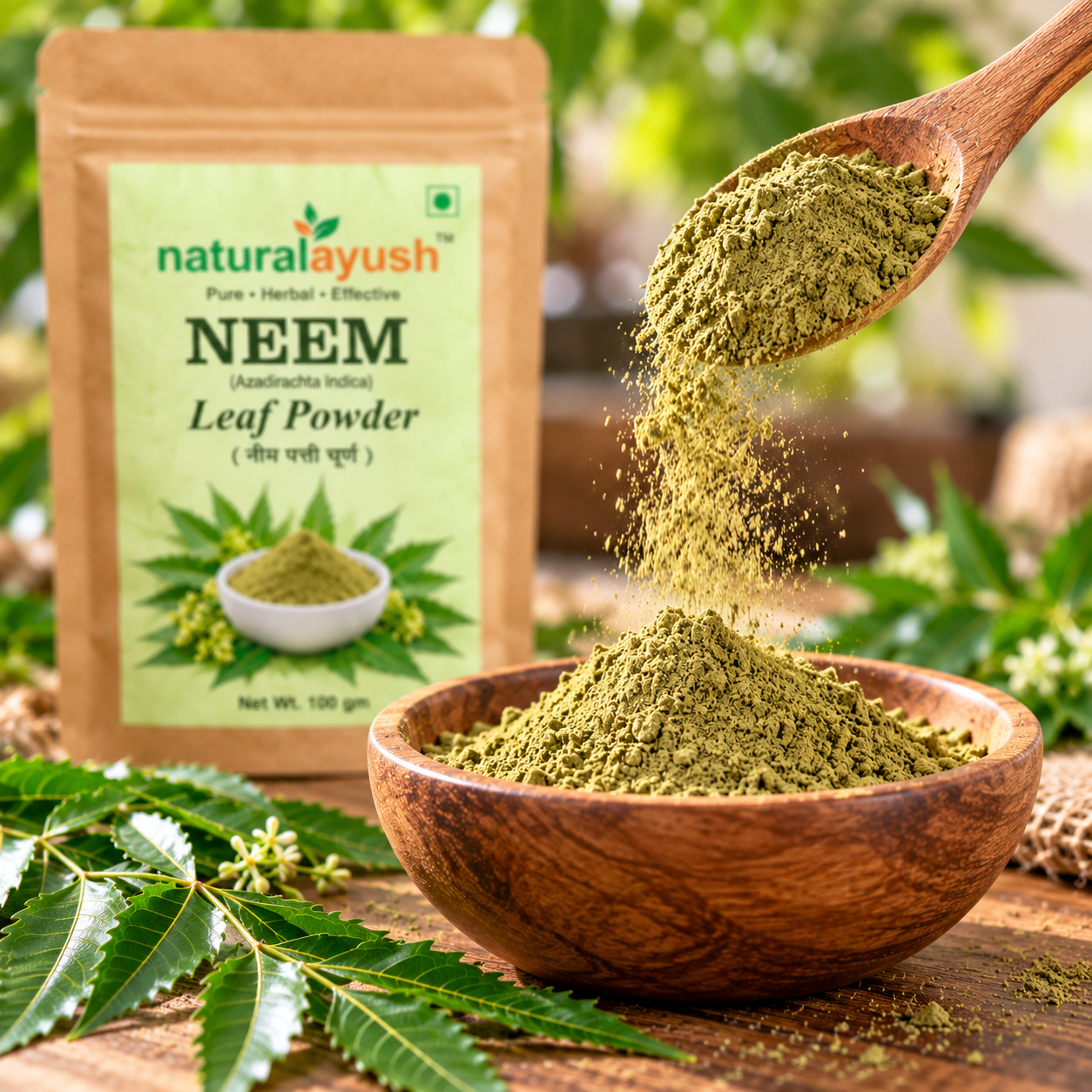 Neem Powder (Azadirachta indica) thumbnail 5