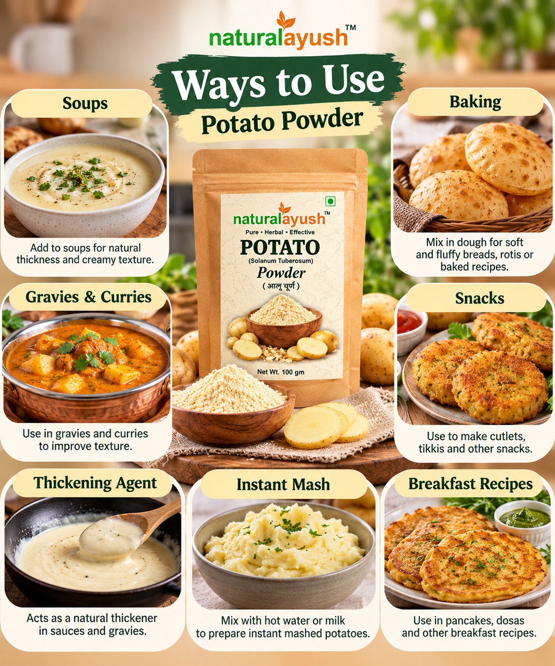 Potato Powder (Solanum tuberosum) thumbnail 2