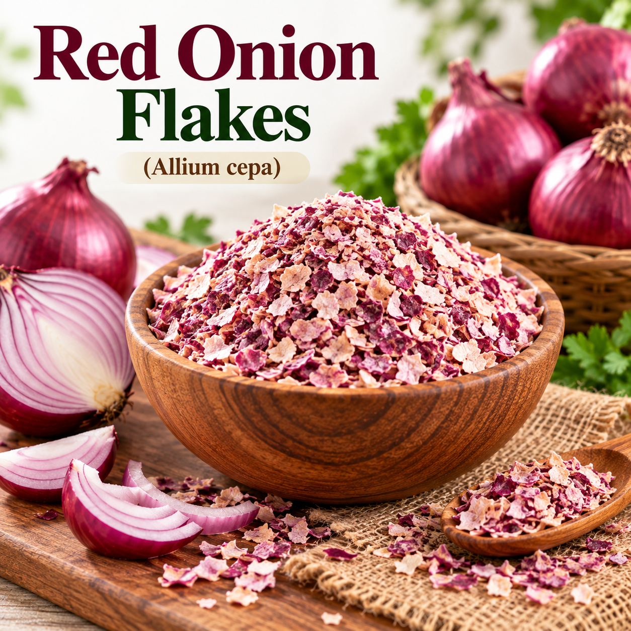 Red Onion Flakes (Allium cepa) thumbnail 5