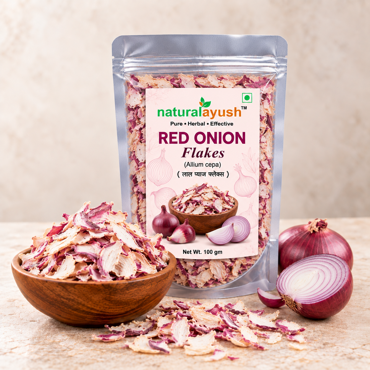 Red Onion Flakes (Allium cepa)