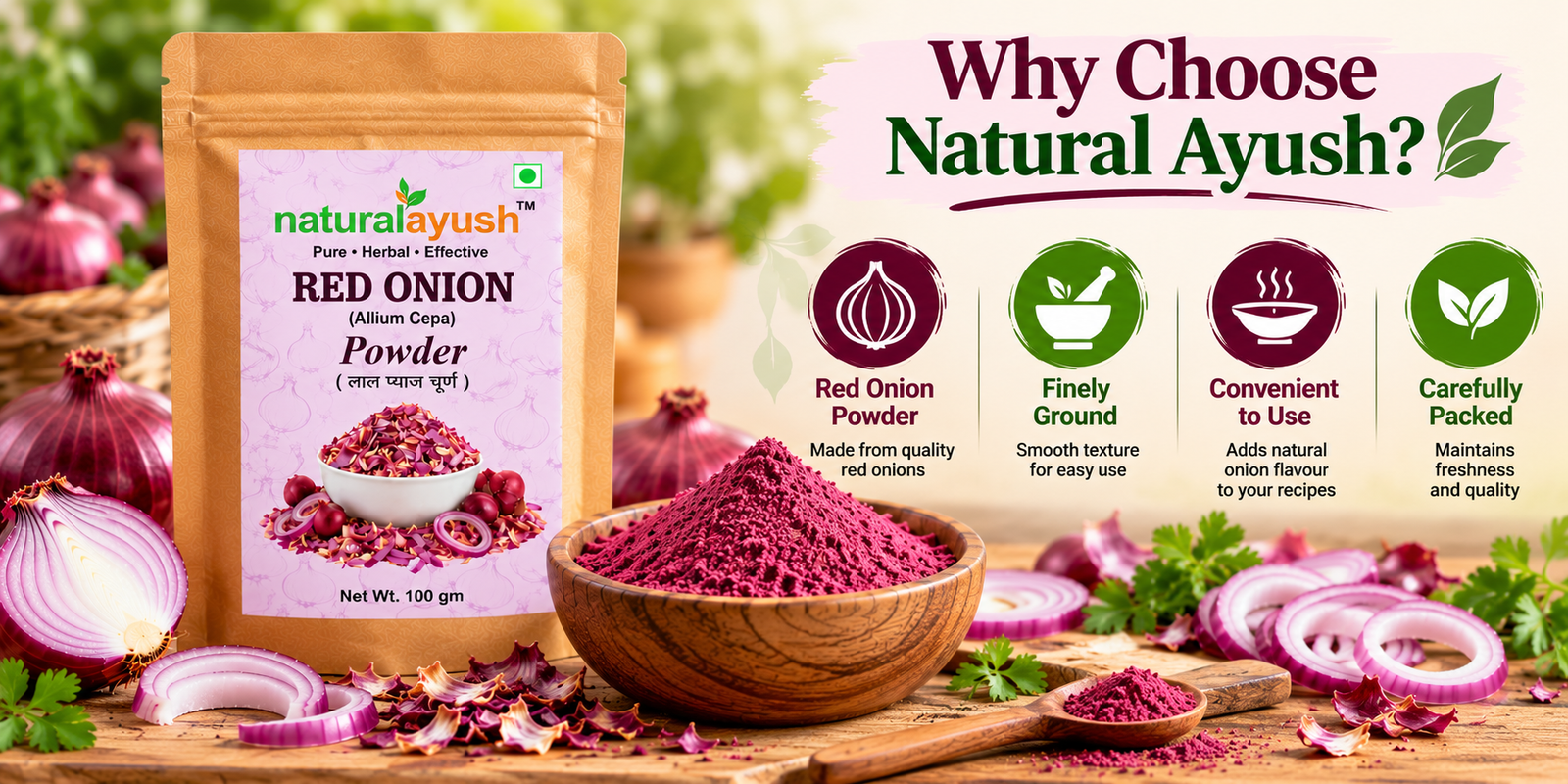 Red Onion Powder (Allium cepa) photo 2