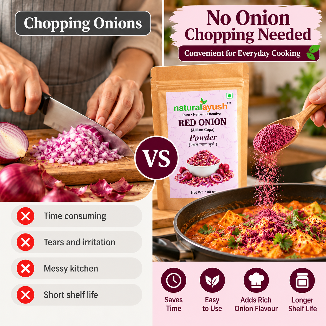 Red Onion Powder (Allium cepa) thumbnail 3