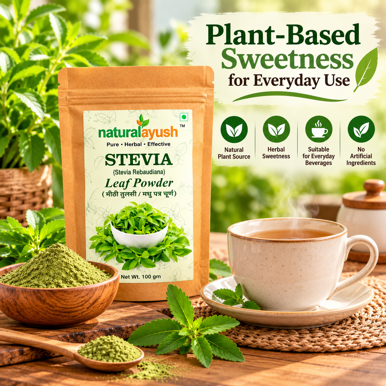 Stevia Powder (Stevia rebaudiana) thumbnail 5