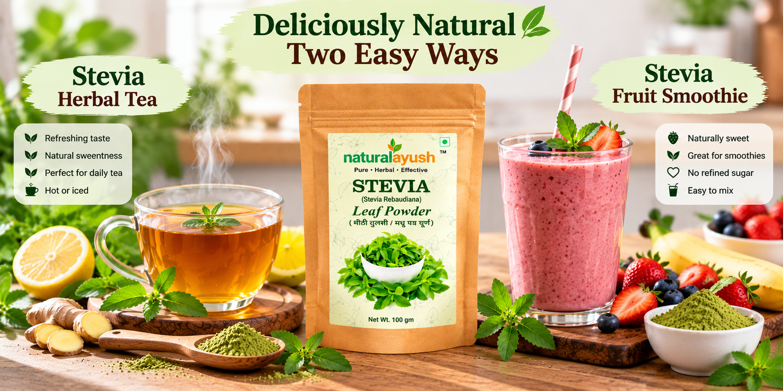 Stevia Powder (Stevia rebaudiana) photo 1