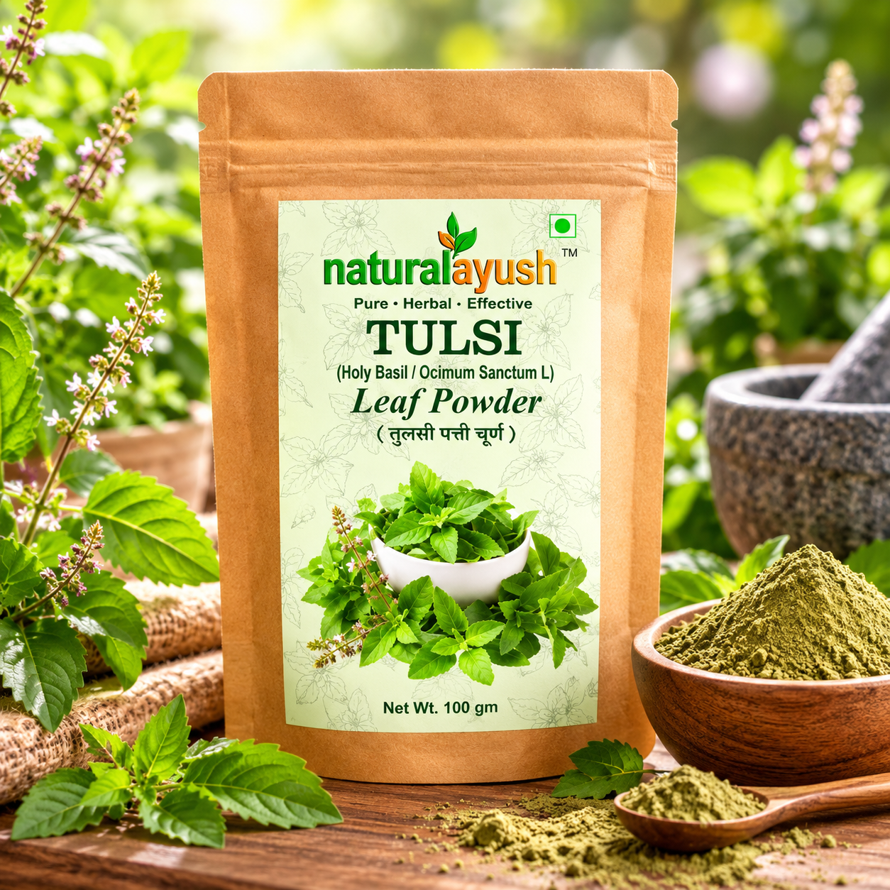 Tulsi Powder (Ocimum tenuiflorum)
