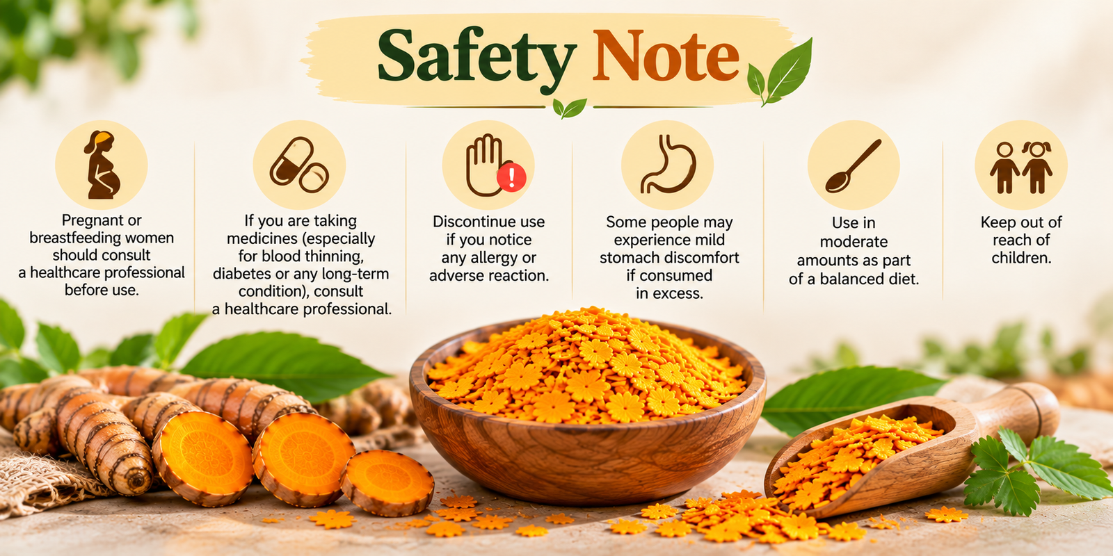 Turmeric Flakes (Curcuma longa) photo 1