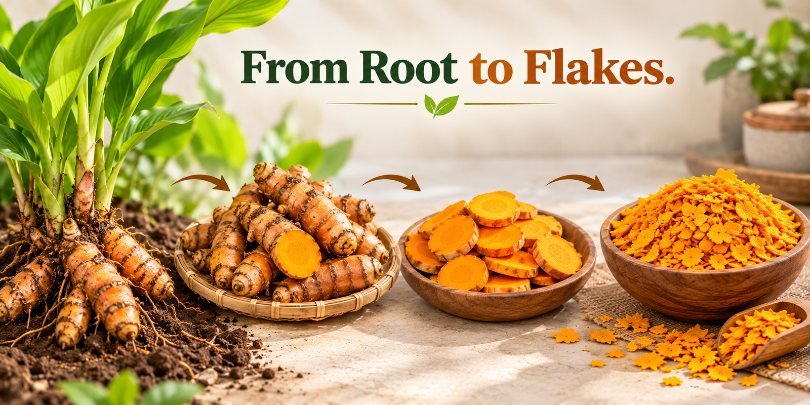 Turmeric Flakes (Curcuma longa) photo 2