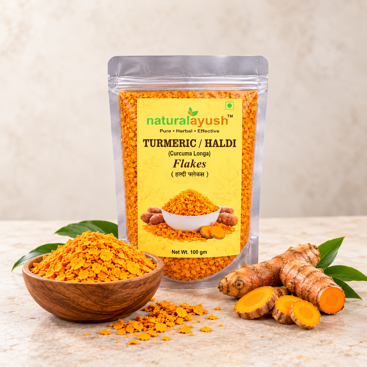 Turmeric Flakes (Curcuma longa)
